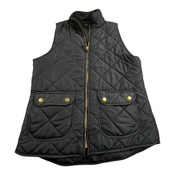 Quinn Jackets & Blazers - Quinn Vest Womens Medium Bue Quilted Full Zip Utility Pockets Jacket Layer Y2K